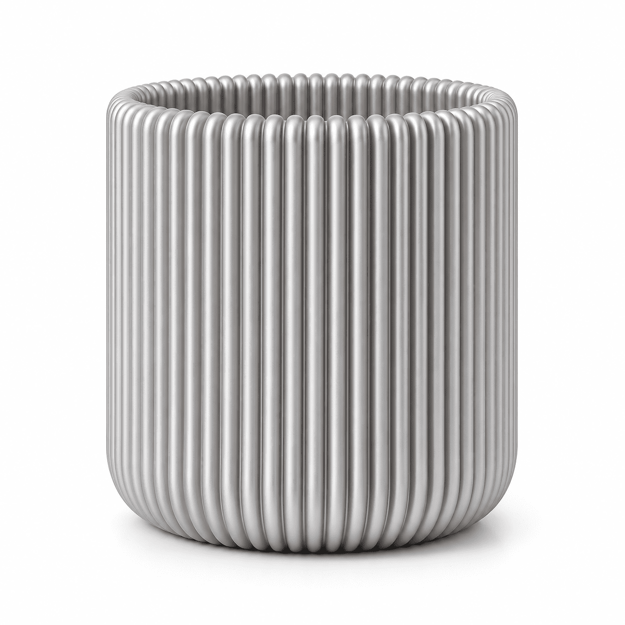 Modern Ribbed Pencil Holder – Minimalist 3D Printed Desk Organizer & Pencil Cup