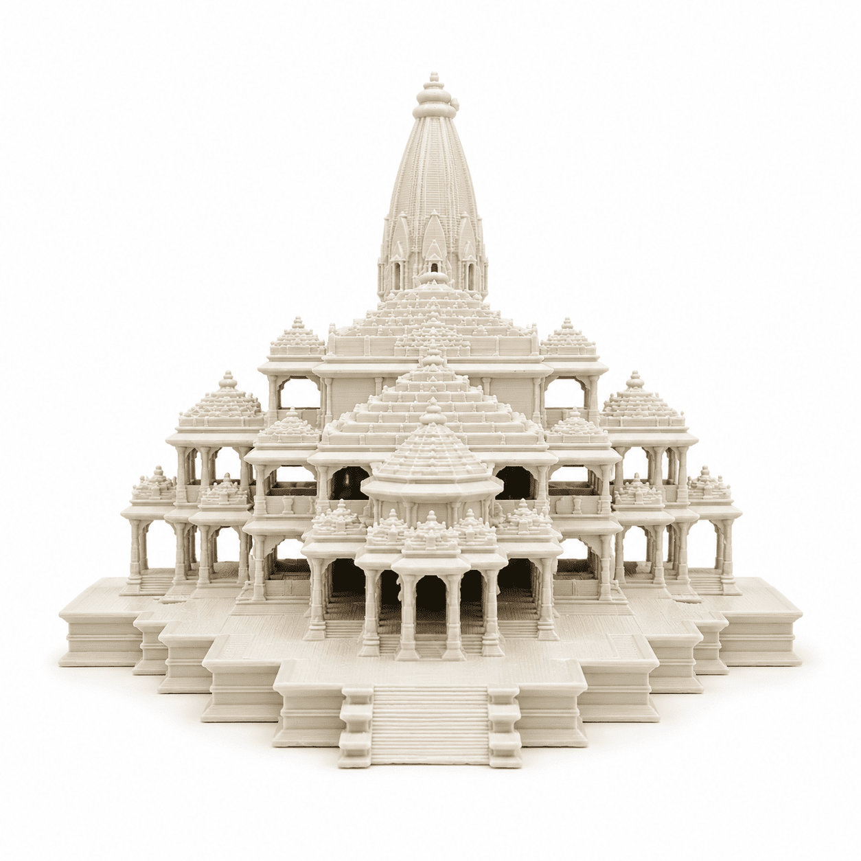 Ayodhya Ram Mandir Miniature Replica | Detailed Ram Temple Model for Home Decor & Spiritual Display